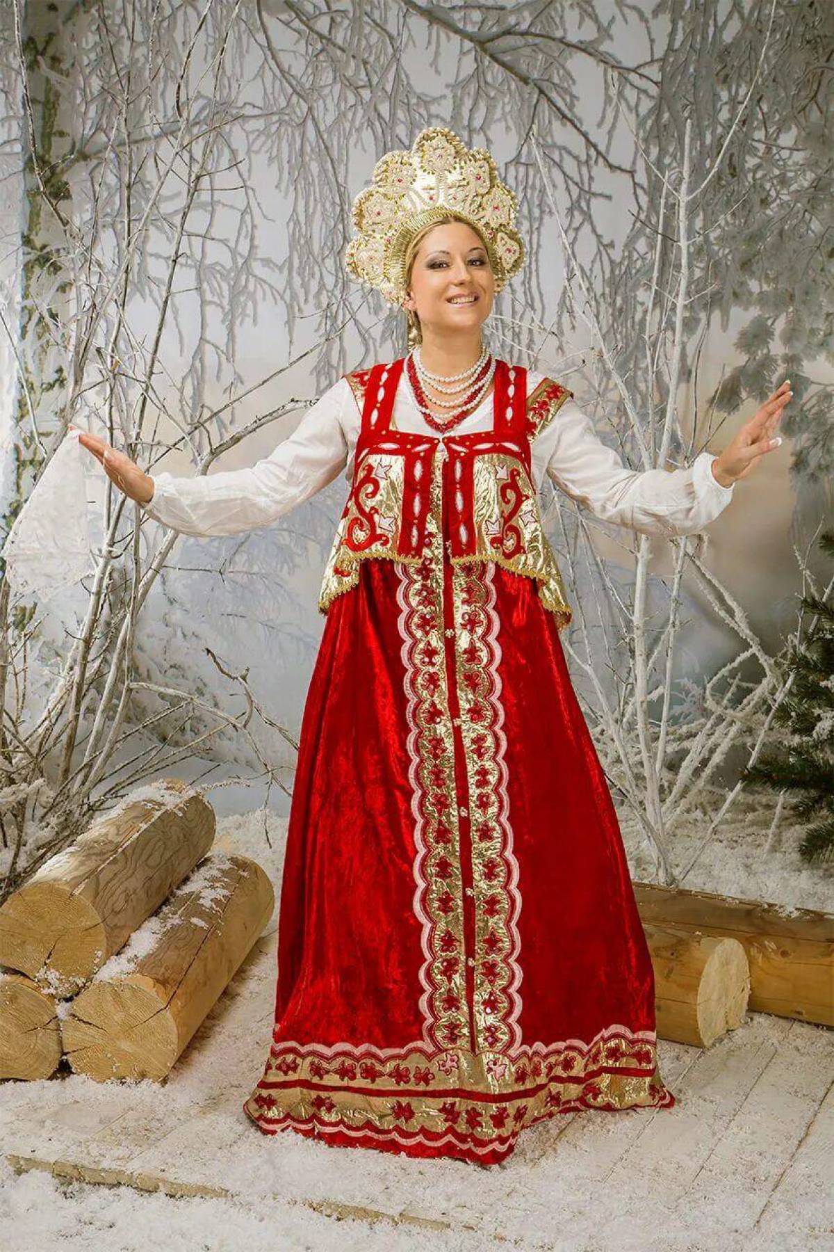 Girls in Slavic costumes in Nanded